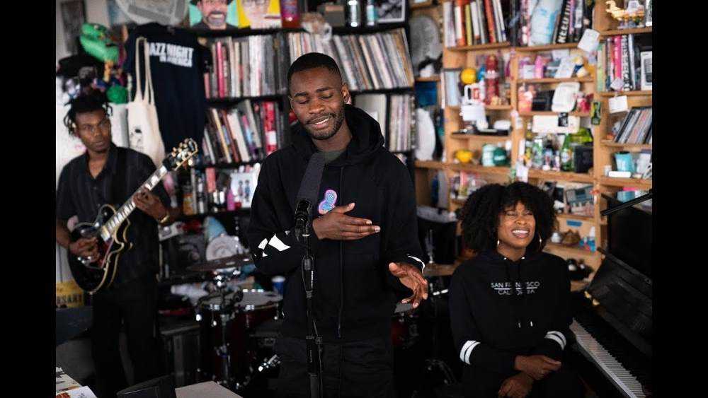 Dave performs on NPR's Tiny Desk Concert Photograph