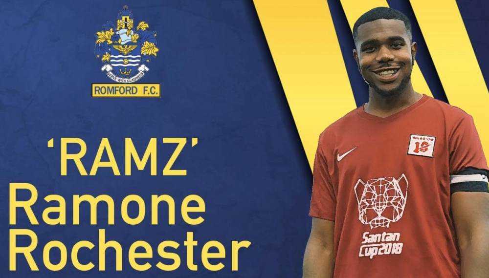 Ramz has signed to Romford FC! Photograph
