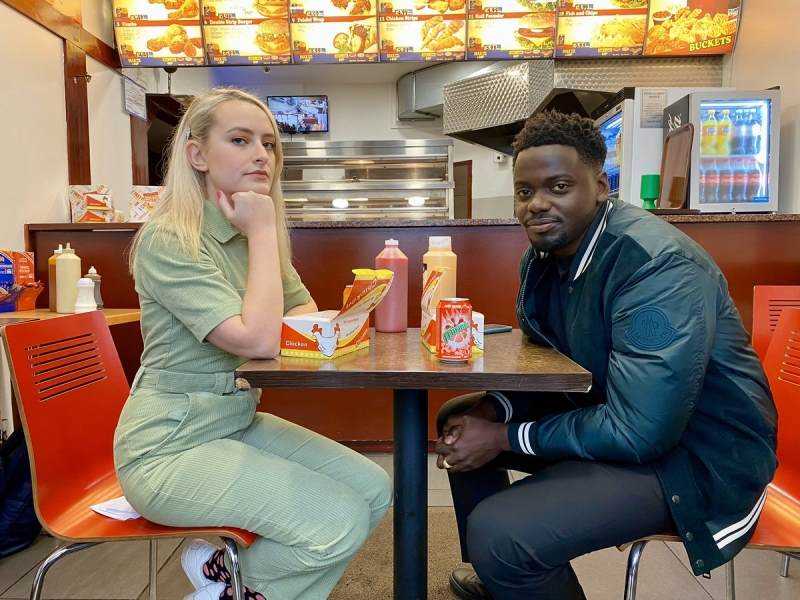 Daniel Kaluuya goes on a 'Chicken Shop Date' with @AmeliaDimz Photograph