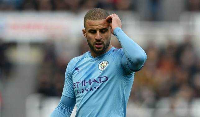 Kyle Walker is facing potential fine for ignoring health and social distancing guidelines by hosting a 'sex party'  Photograph