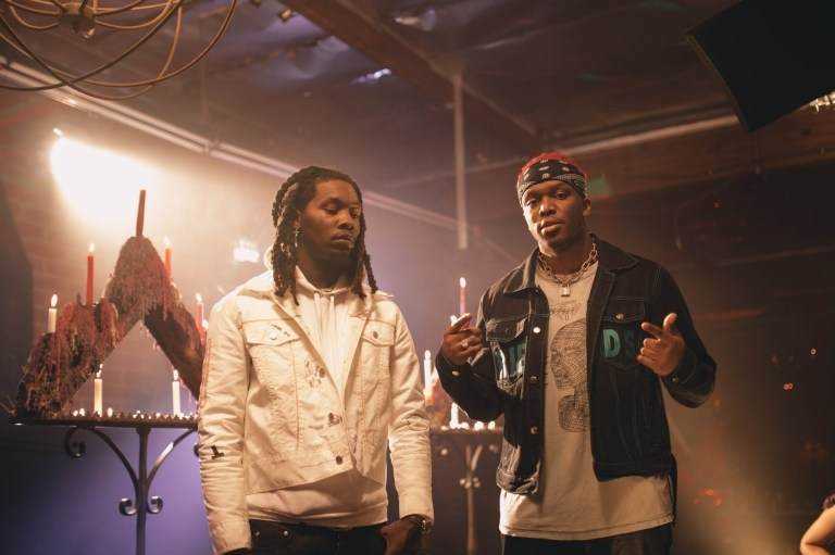KSI enlists Offset for 'Cap' Music Video Photograph