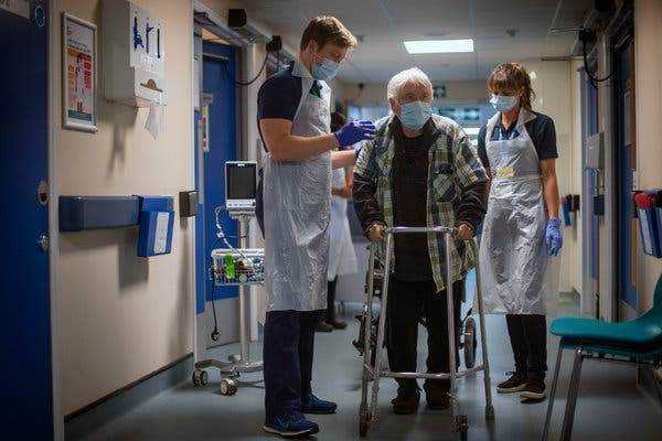 Good News... Britain's coronavirus alert level reduced from four to three Photograph