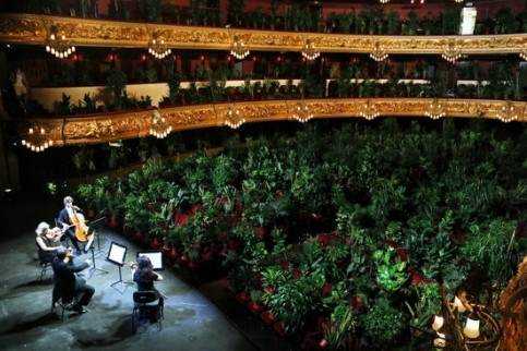 Barcelona’s opera house reopened in a weird way Photograph