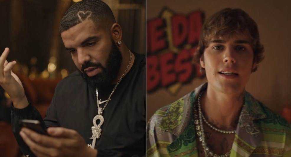 Drake and Dj Khaled unleash brand-new visuals to 'Popstar' starring Justin Bieber Photograph