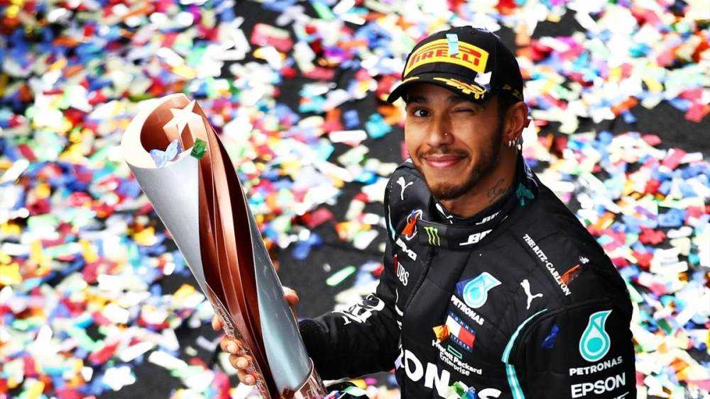 Lewis Hamilton equals Michael Schumacher’s record with seventh Formula 1 Title  Photograph