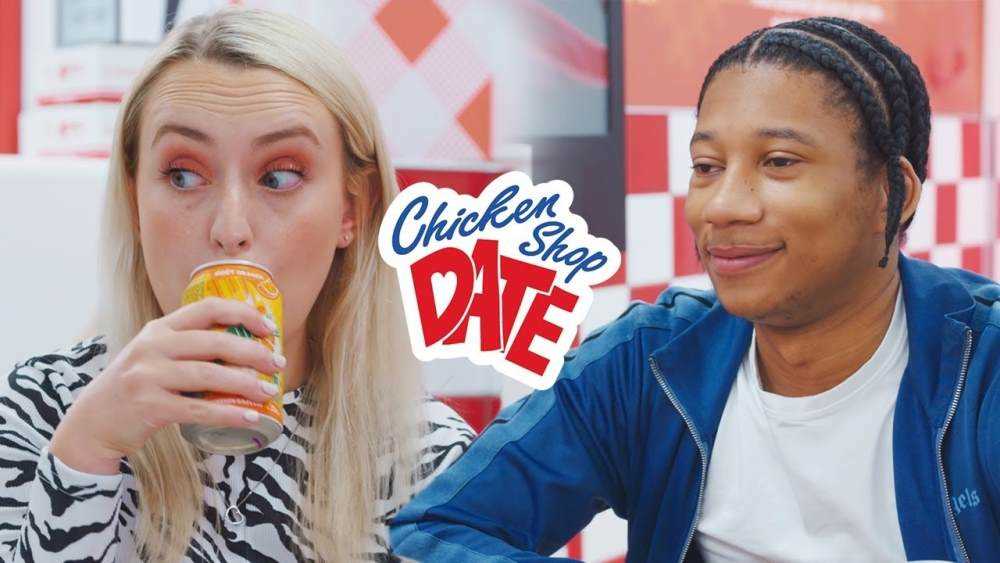 Amelia Dimoldenberg invites Digga D on a 'Chicken Shop Date' Photograph