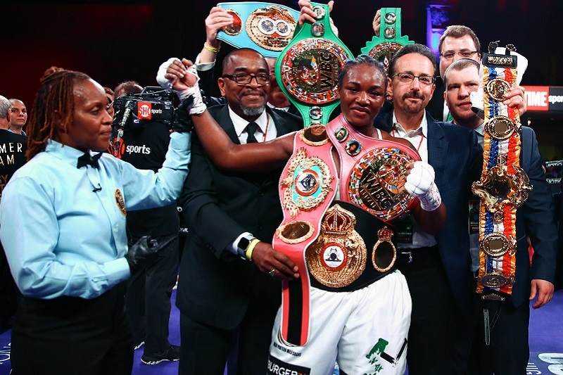 Claressa Shields stamps her mark as the greatest female boxer of all time  Photograph