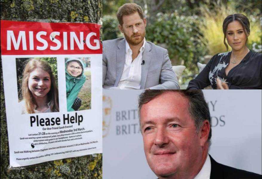 News of the week: Meghan Markle, Piers Morgan, and Sarah Everard Photograph
