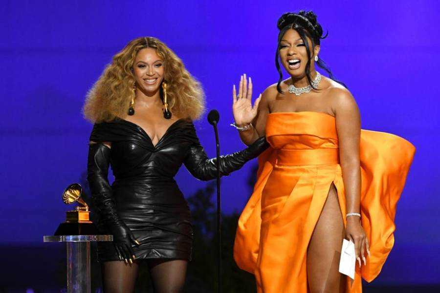 Beyonce earns the title of most decorated female artist in Grammy's history as the women clean up at this years awards Photograph