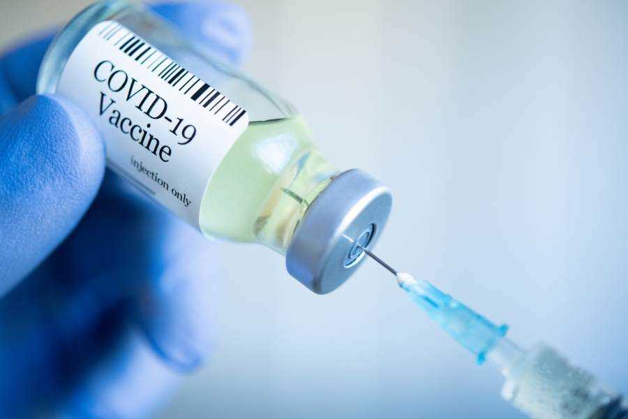 Coronavirus vaccine now offered to people aged 45 and over  Photograph