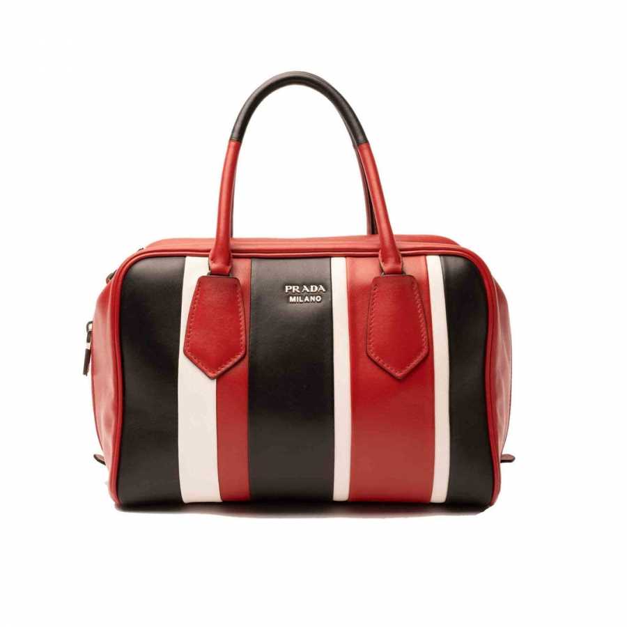 Prada Bauletto Calf Leather Bag