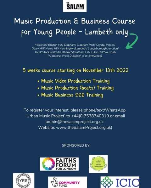 Join The Urban Music Arts & Business Project In Brixton Photograph