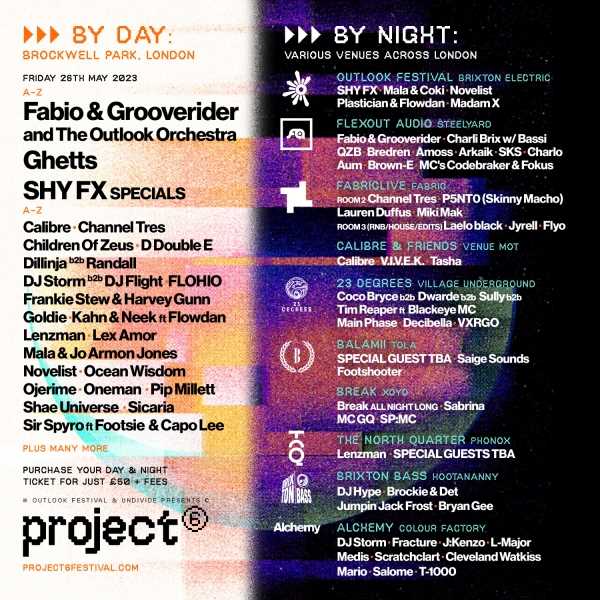 Outlook Festival And Undivided Announce Project 6 Festival Photograph
