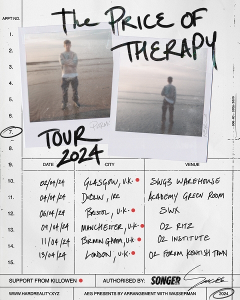 Songer Announces His Biggest UK Tour To Date Photograph