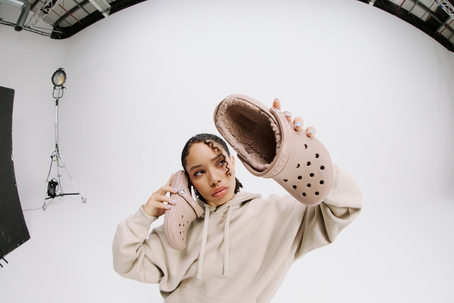 JD SportsAnd Crocs Take Over London With Exclusive Classic Lined Latte Croc Launch Photograph